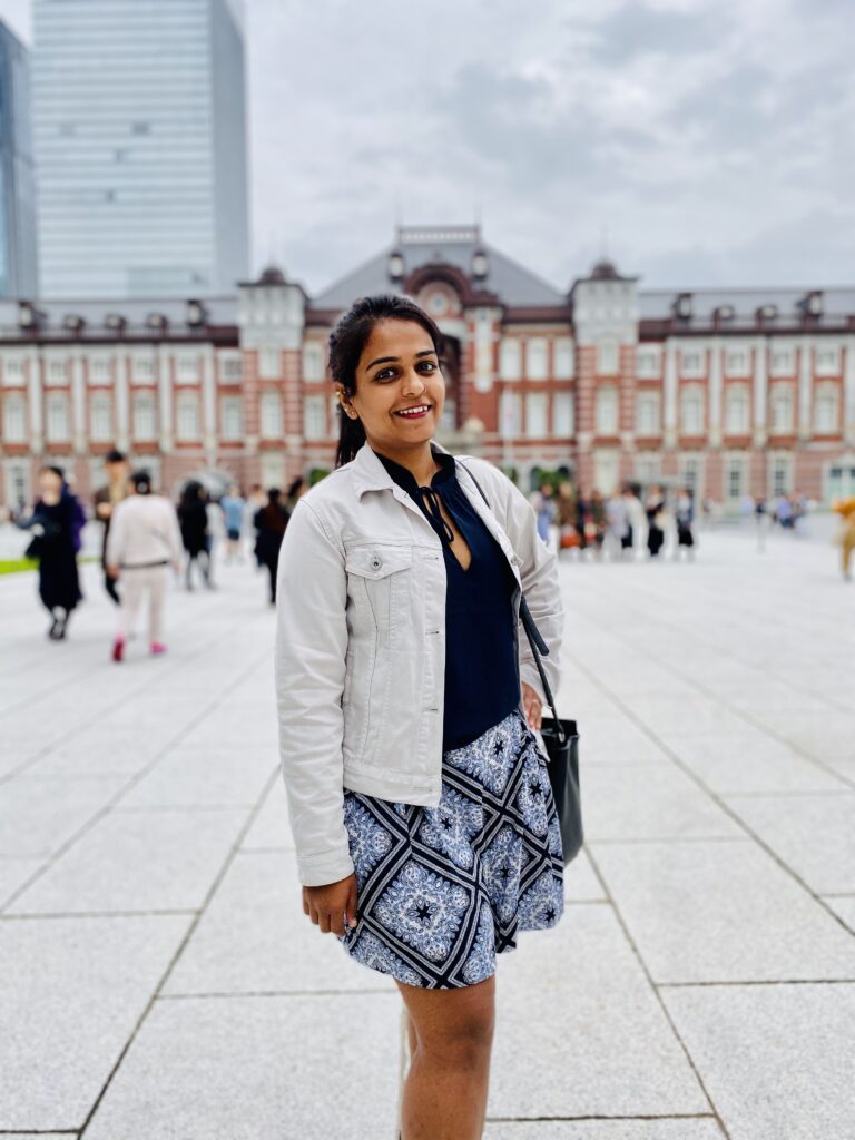 Backdrop of Tokyo station